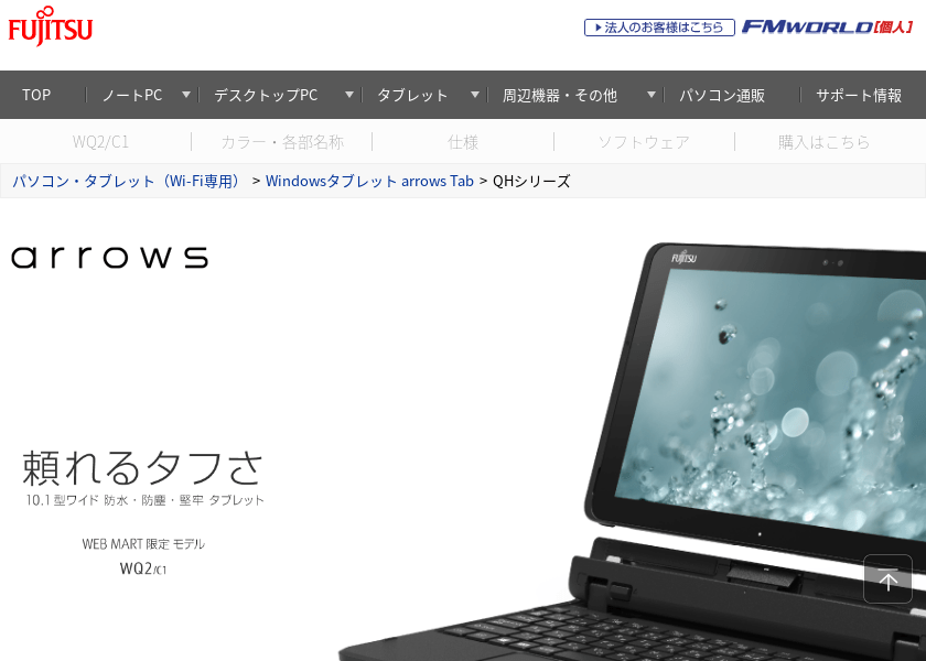 Screenshot of FUJITSU Custom model