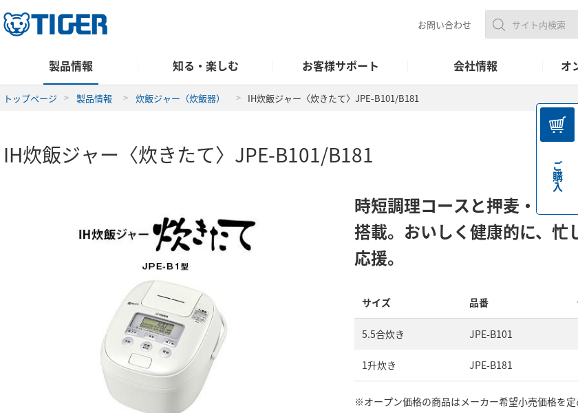 Screenshot of TIGER JPE-B101
